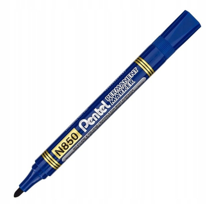Marker permanentny N850 NIEBIESKI okrągła końcówka PENTE