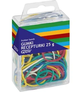 Gumki recepturki 25g, plastikowe opakowanie GRAND