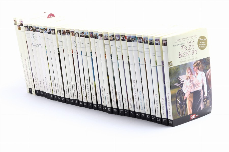 32x Pedersen Saga Trzy siostry Tomy: 1-10, 12-20, 24-27,  29-39