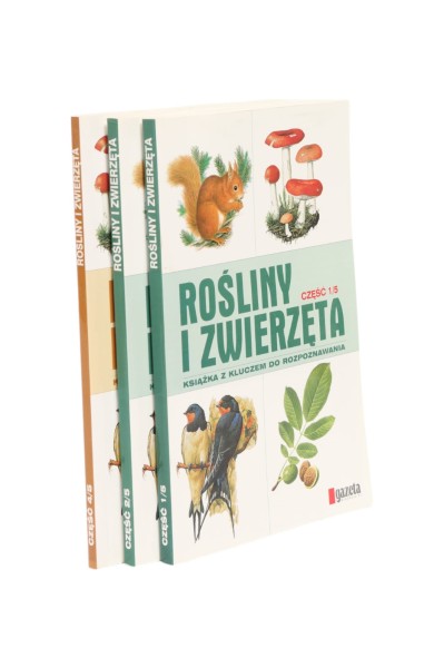 3x Rośliny i zwierzęta część 1/5, 2/5, 4/5