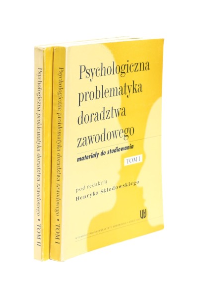 2x Skłodowski Psychologiczna problematyka doradztwa zawodowego Tom 1 i 2