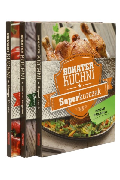 3x Bohater Kuchni Super kurczak/ Królestwo burgerów/ Uwaga! Na ostro
