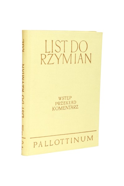 List do Rzymian  Romaniuk Pallottinum