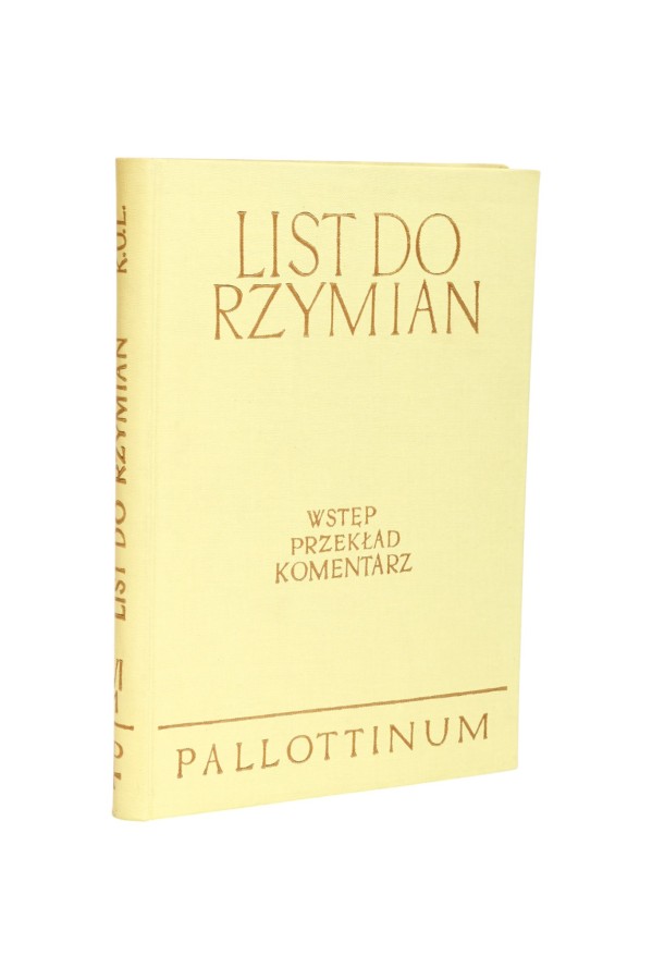 List do Rzymian  Romaniuk Pallottinum