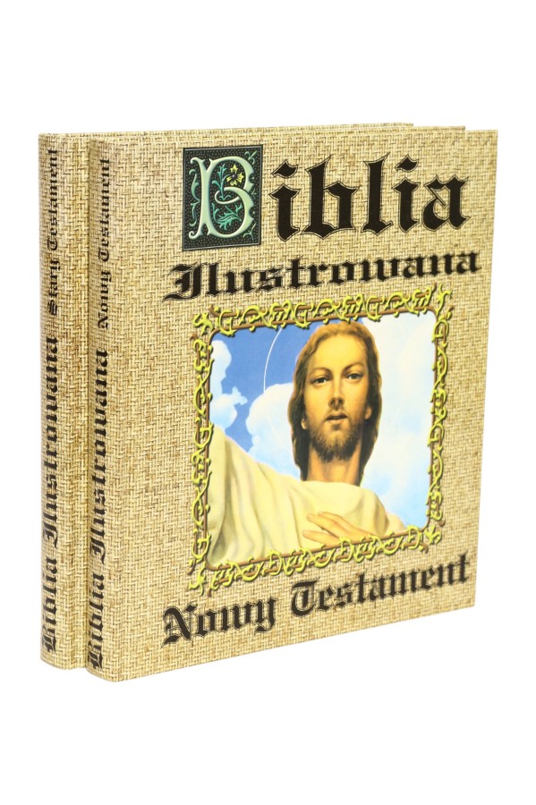 2x Górny Biblia ilustrowana Tom 1 i 2