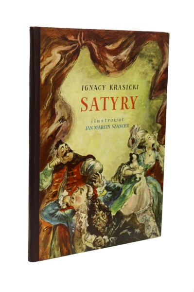 Satyry Ignacy Krasicki ilustracje Szancer 1952 rok