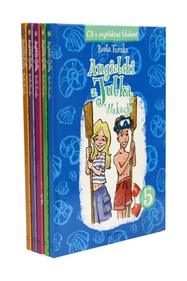 5x Turska Angielski z Julką Tom 1,2,3,4,5 +CD