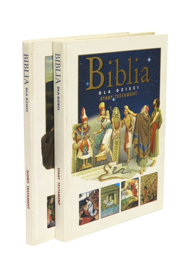 2x Biblia dla dzieci Stary Testament/ Nowy Testament
