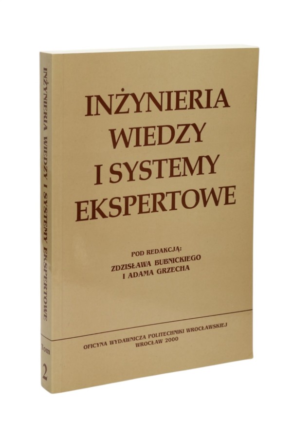 Inżynieria wiedzy i systemy ekspertowe Bubnicki