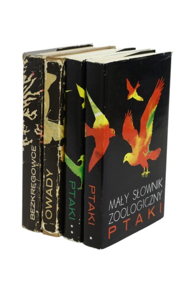 4x Mały słownik zoologiczny Bezkręgowce/ Owady/ Ptaki*/ Ptaki**