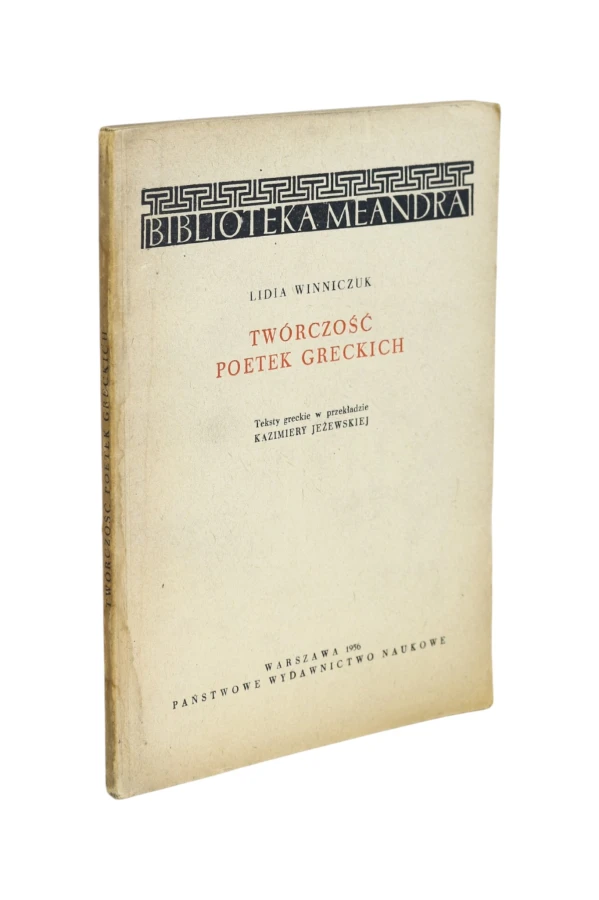 Twórczość poetek Greckich Winniczuk