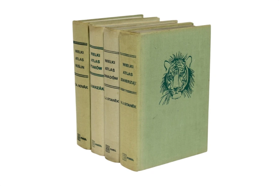 4x Wielki Atlas Roślin/ Ptaków/ Owadów/ Zwierząt