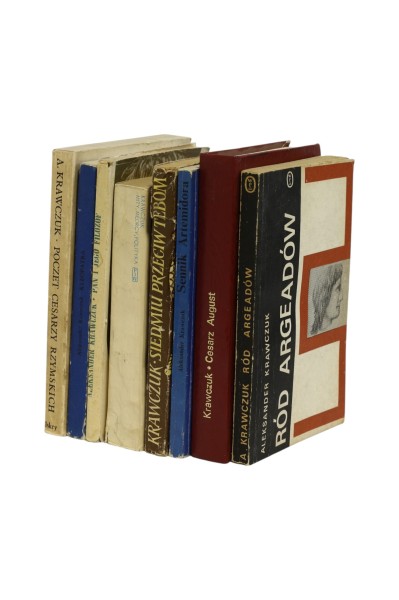 8x Krawczuk Ród Argeadów/ Cesarz August/ Sennik Artemidora/ Siedmiu przeciw Tebom