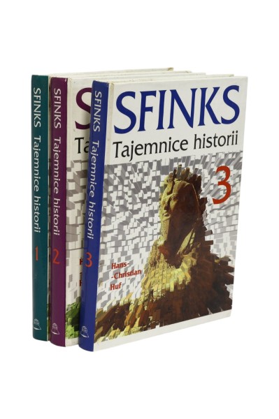 3x Huf Sfinks Tajemnice historii Tom 1,2,3