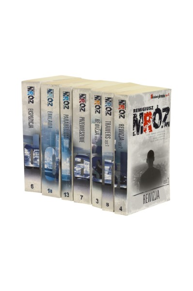 7x Mróz #Śladamizbrodni tom 3,4,6,7,8,13,18 Enklawa/ Przewieszenie/ Ekspozycja