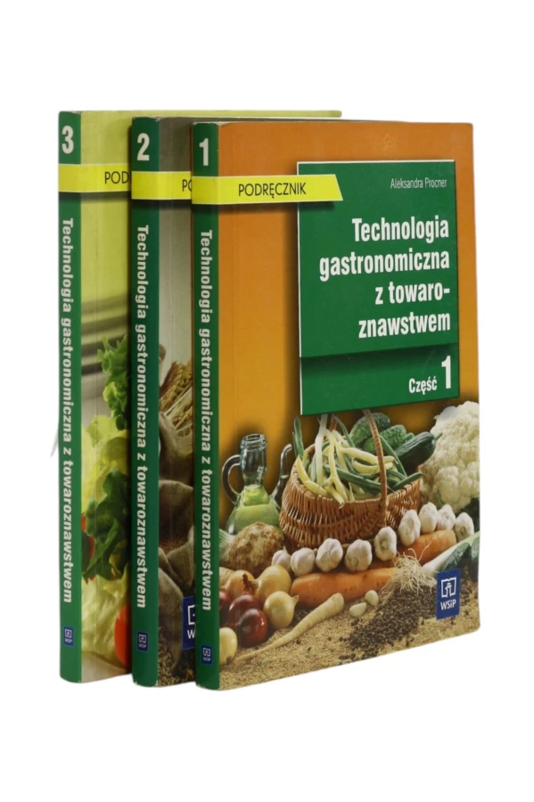 3x Procner Technologia gastronomiczna z towaroznawstwem część 1,2,3