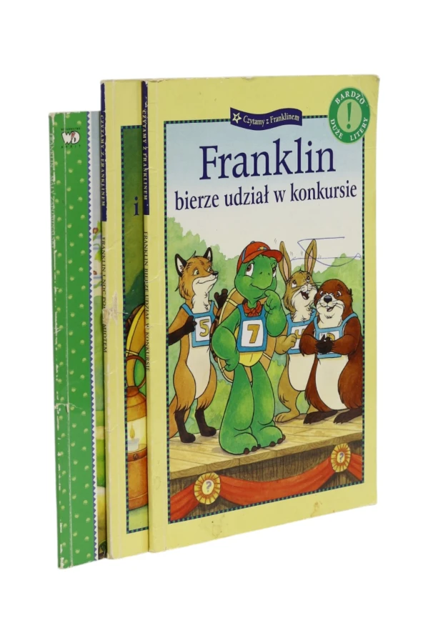 3x Franklin mały zapominalski/ Franklin bierze udział w konkursie