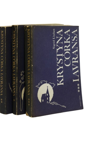 3x Undset Krystyna córka Lavransa Tom 1,2,3