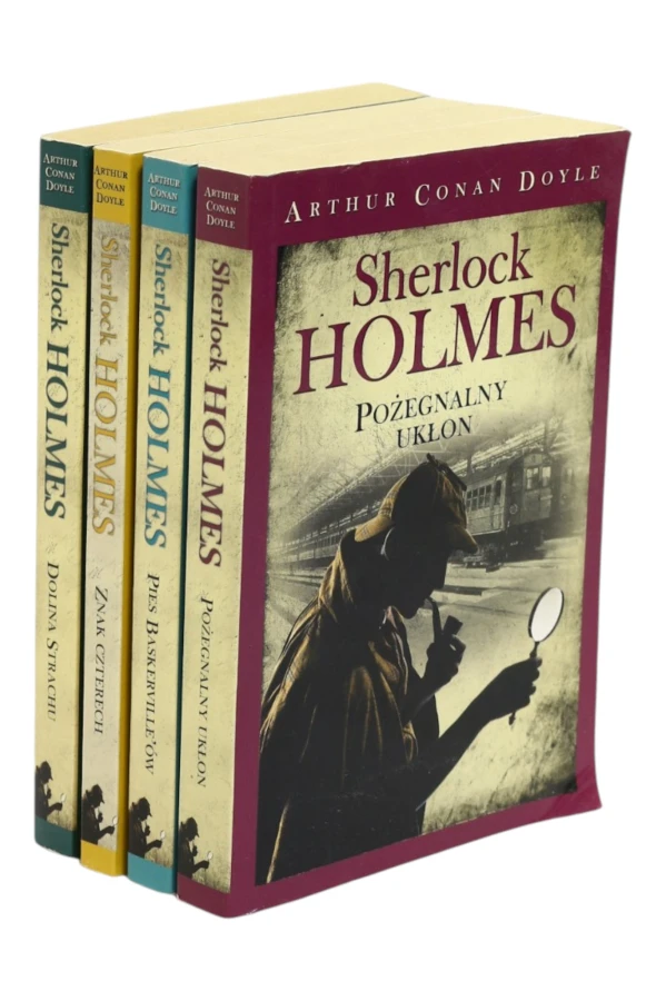 4x Doyle Sherlock Holmes Pożegnalny ukłon/ Pies Berserville'ów