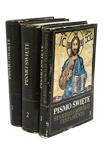 3x Pismo Święte Starego i Nowego Testamentu Tom 1,2,3
