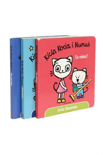 3x Głowińska Kicia Kocia i Nunuś Na nocniku/ Pora spać/ Co robisz?