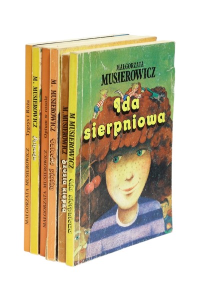 6x Musierowicz Ida sierpniowa/ Dziecko piątku/ Opium w rosole/ Szósta klepka