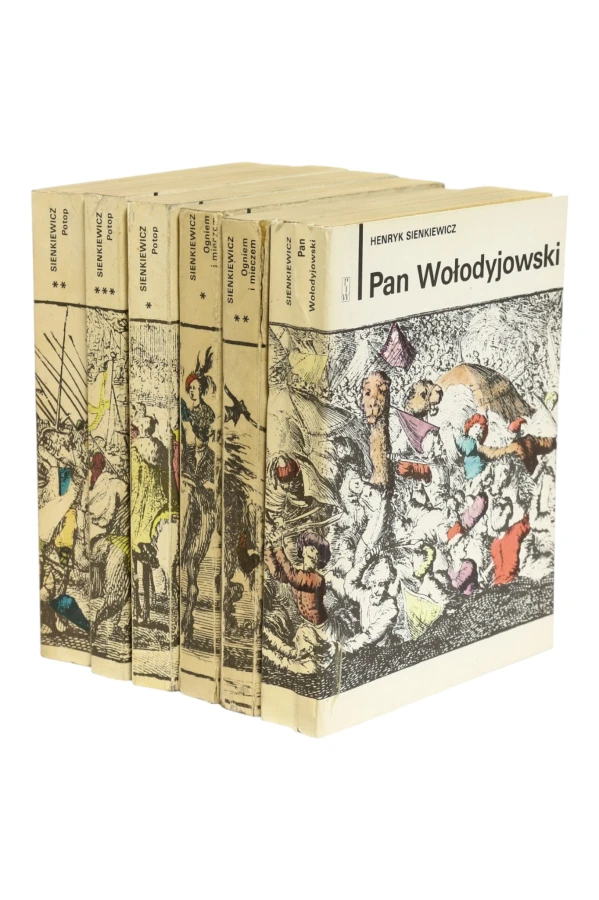 6x Sienkiewicz Trylogia Pan Wołodyjowski/ Potop/ Ogniem i mieczem