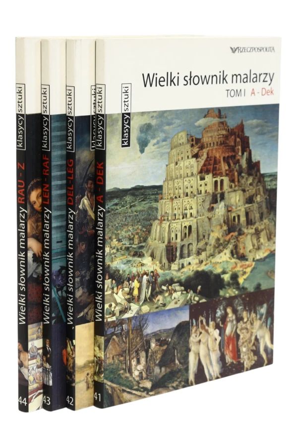 4x Wielki słownik malarzy Tom 1-4
