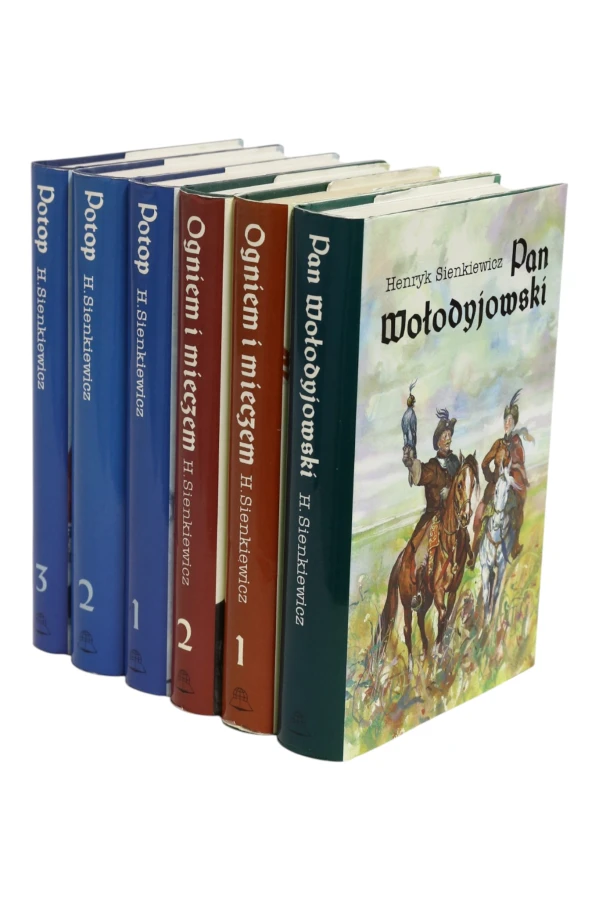 6x Sienkiewicz Trylogia Pan Wołodyjowski/ Potop/ Ogniem i mieczem