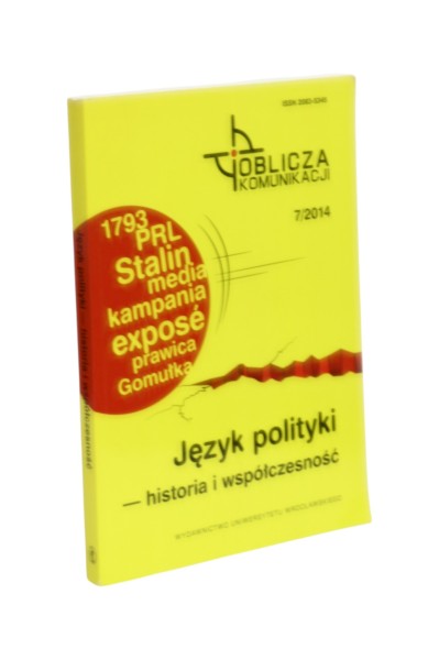 Język polityki - historia i współczesność 7/2014