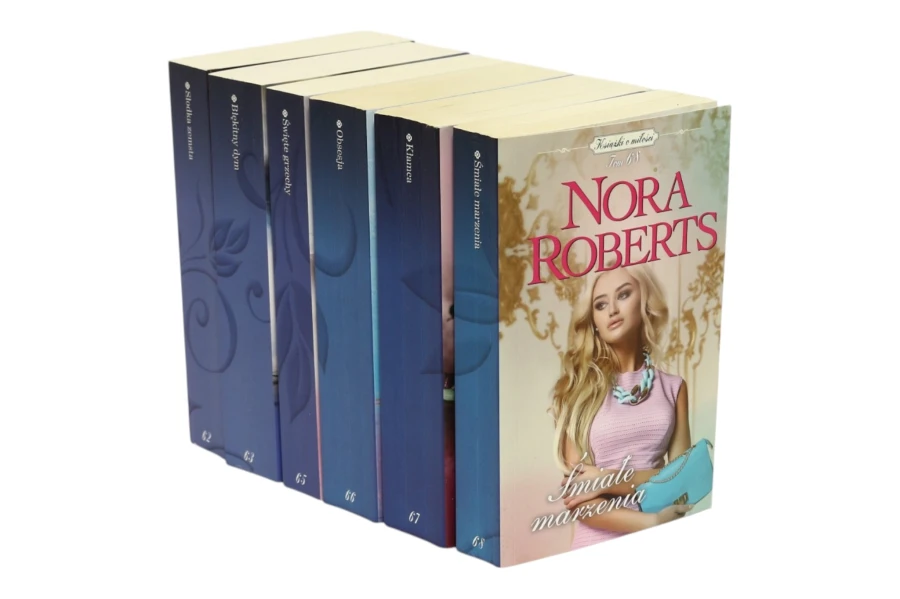 6x Roberts Książki o miłości Tom 62,63,65,66,67,68 Obsesja/ Kłamca