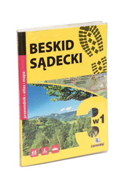Beskid Sądecki 3 w 1 Przewodnik Atlas Mapa