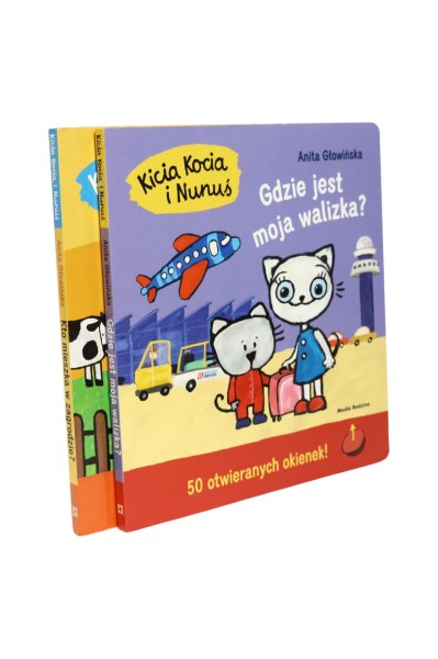 2x Głowińska Kicia Kocia i Nunuś Gdzie jest moja walizka?/ Kto mieszka w zagrodzie?