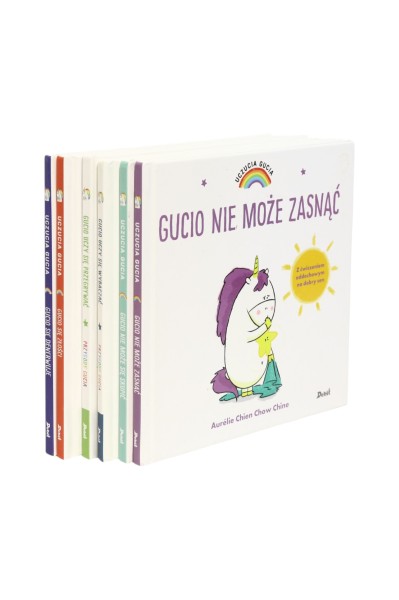 6x Aurelie Chien Chow Chine Uczucia Gucia/ Przygody Gucia Gucio się złości