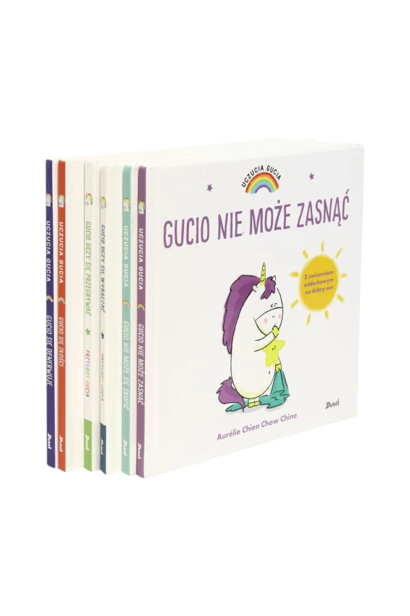 6x Aurelie Chien Chow Chine Uczucia Gucia/ Przygody Gucia Gucio się złości