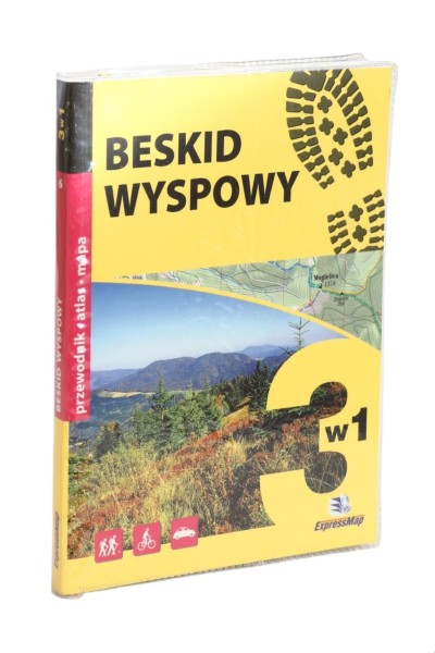 Beskid Wyspowy  3 w 1 Przewodnik Atlas Mapa