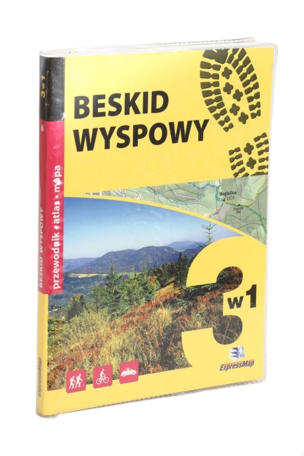 Beskid Wyspowy  3 w 1 Przewodnik Atlas Mapa