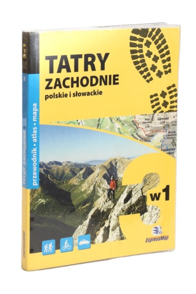 Tatry Zachodnie polskie i słowackie 3 w 1 Przewodnik Atlas Mapa