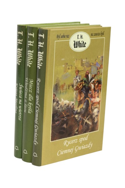3x White Rycerz spod Ciemnej Gwiazdy/ Miecz dla króla/ Świecąca na wietrze