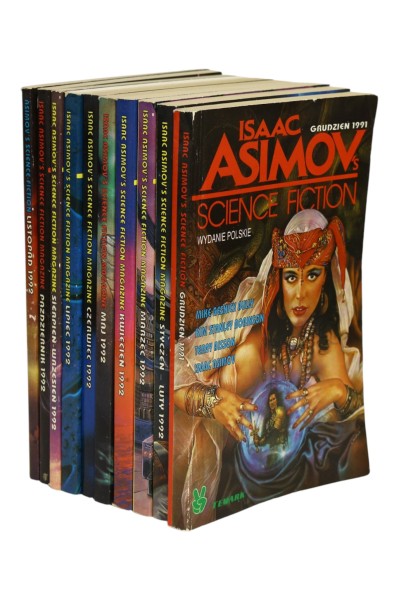 10x Isaac Asimov's Science Fiction 10 numerów 1991-1992