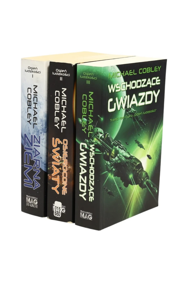 3x Cobley Ogień ludzkości tom 1-3 Ziarna Ziemi