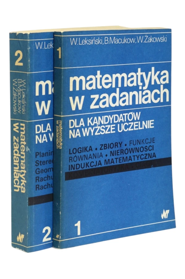 2x Leksiński Matematyka w zadaniach dla kandydatów na wyższe uczelnie