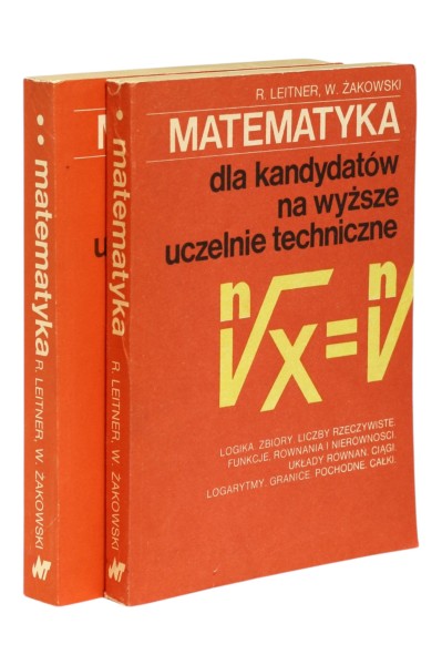2x Leitner Matematyka dla kandydatów na wyższe uczelnie techniczne