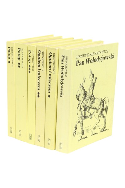 6x Sienkiewicz Trylogia Pan Wołodyjowski/ Potop/ Ogniem i mieczem