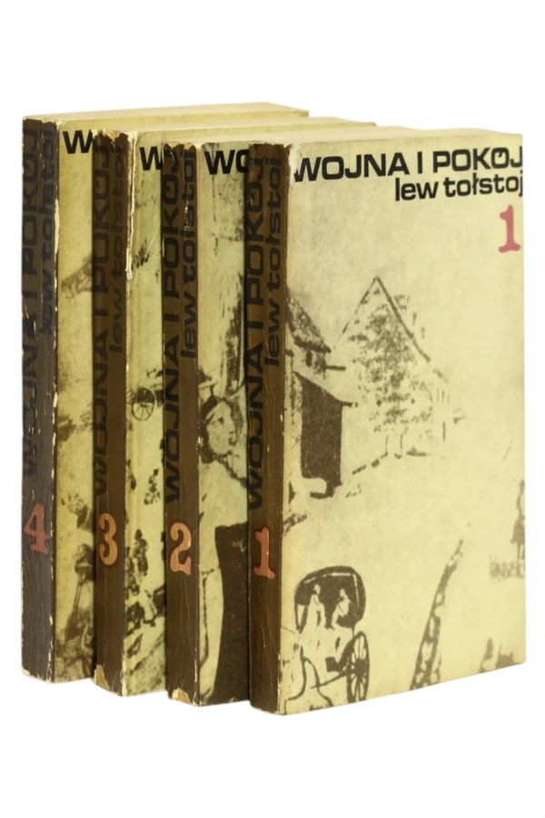 4x Tołstoj Wojna i pokój Tom 1,2,3,4