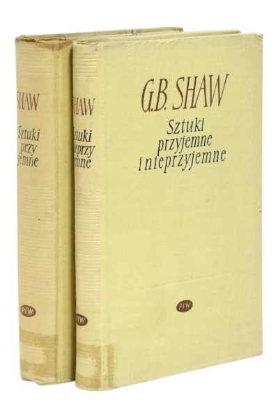 2x Shaw Sztuki przyjemne i nieprzyjemne Tom 1 i 2