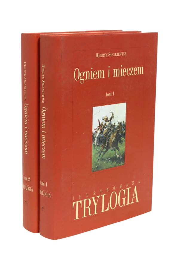 2x Ilustrowana trylogia Sienkiewicz Ogniem i mieczem Tom 1 i 2
