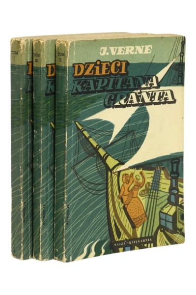 3x Verne Dzieci Kapitana Granta Tom 1,2,3