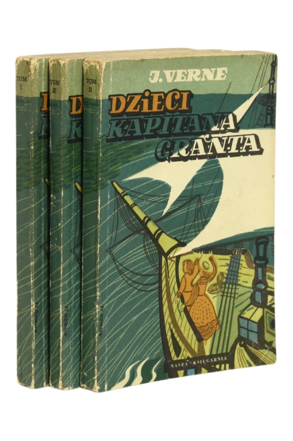 3x Verne Dzieci Kapitana Granta Tom 1,2,3