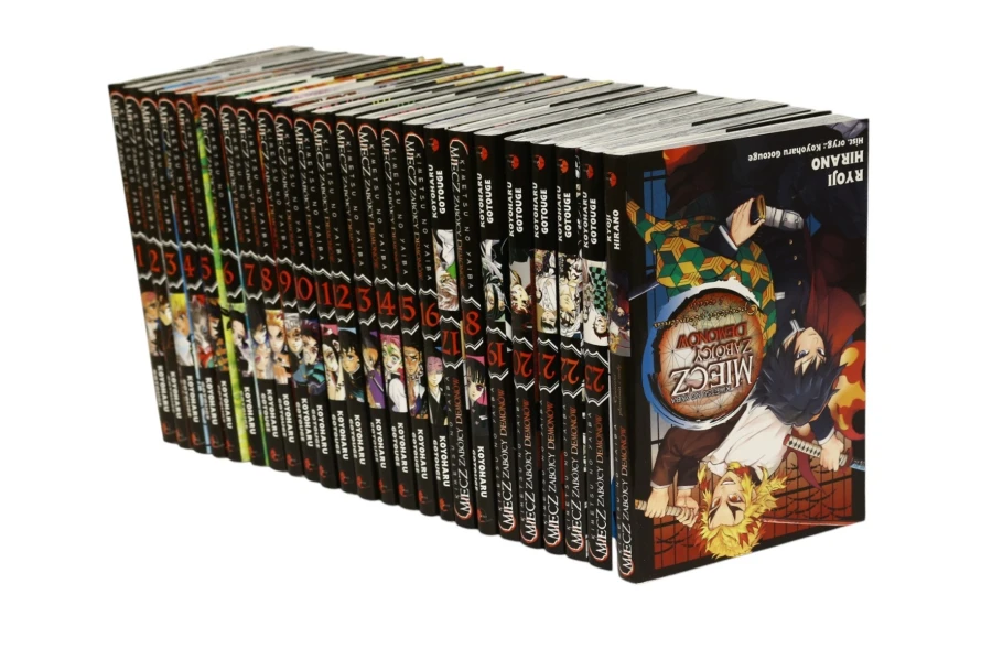 24x Gotouge Kimetsu no yaiba Miecz zabójcy demonów Tom 1-23 +Opowieści płomienia i wody KOMPLET